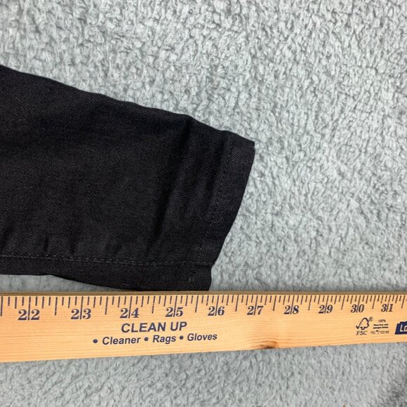 Anine Bing Jagger Jeans Womens 24 Black Low Rise Stretch Denim Skinny Crop Ankle - Picture 16 of 16